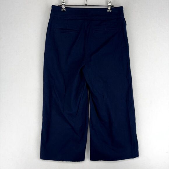 J. Crew Navy‎ Distressed Flare Bottom Pants Womens Size 10P - Picture 3 of 10